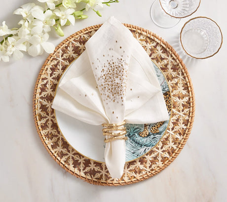Kim Seybert Lanai Placemats in Natural & Brown | Set of 4 at Fig Linens and Home - View 5