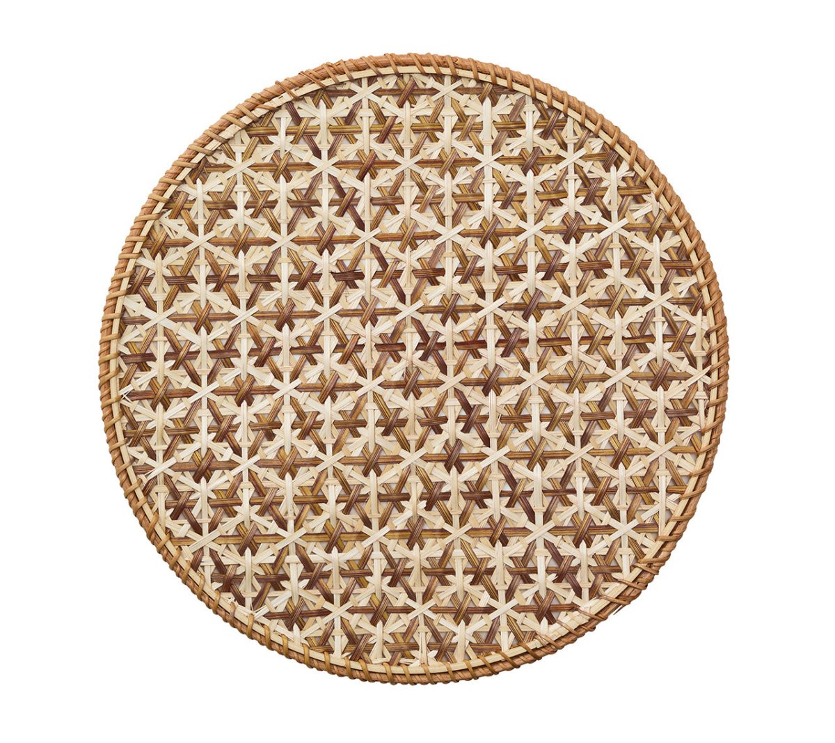 Kim Seybert Lanai Placemats in Natural & Brown | Set of 4 at Fig Linens and Home - View 1