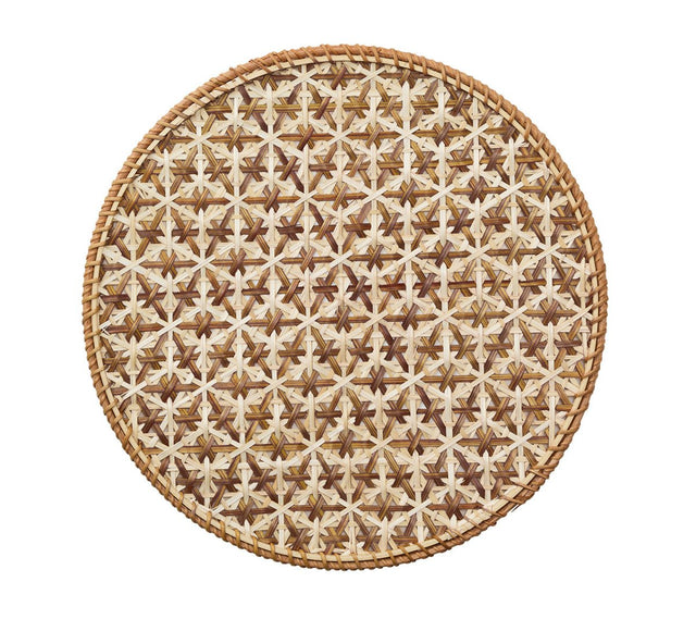 Kim Seybert Lanai Placemats in Natural & Brown | Set of 4 at Fig Linens and Home - View 1