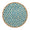 Kim Seybert Lanai Placemats in Natural & Turquoise | Set of 4 at Fig Linens and Home - View 1