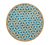 Kim Seybert Lanai Placemats in Natural & Turquoise | Set of 4 at Fig Linens and Home - View 1