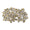 Lucent Napkin Ring Silver & Gold | Set of 4 Kim Seybert Napkin Rings at Fig Linens and Home 2