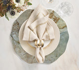 Lucent Placemat in Beige, Taupe & Gray, Set of 4 Kim Seybert at Fig Linens and Home 6