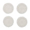 Lumina Coasters in White, Set of 4 in a Gift Bag by Kim Seybert at Fig Linens and Home