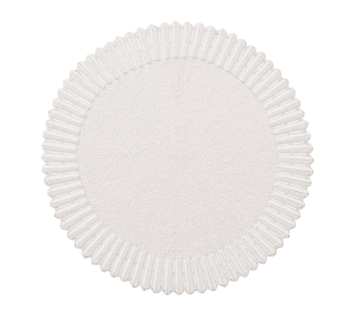Lumina Placemat in White by Kim Seybert at Fig Linens and Home