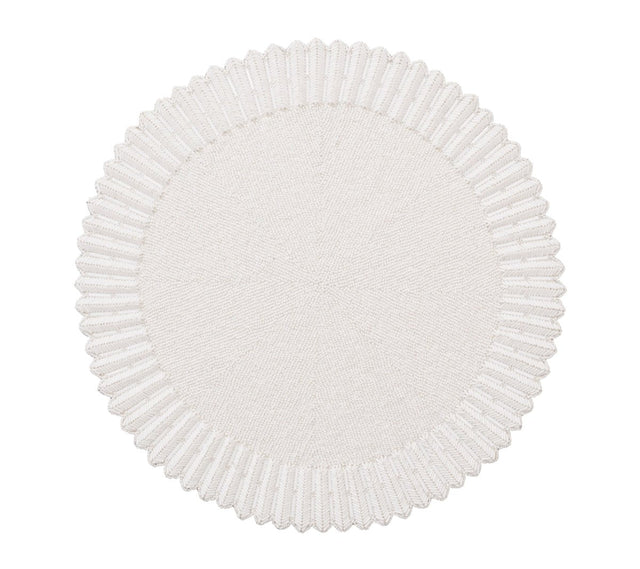 Lumina Placemat in White by Kim Seybert at Fig Linens and Home