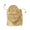 Lune Coaster in Gold, Set of 4 in a Gift Bag by Kim Seybert Gold 4.65"L x 4.65"W x 0.2"H - Set of 4 Coasters at FIG LINENS AND HOME 3