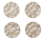 Lune Coaster in Silver, Set of 4 in a Gift Bag Kim Seybert
