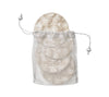 Lune Coaster in Silver, Set of 4 in a Gift Bag by Kim Seybert Silver 4.65"L x 4.65"W x 0.2"H - Set of 4 Coasters at FIG LINENS AND HOME 3