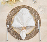 Luster Gold/Silver Placemat Detail 6 | Kim Seybert at Fig Linens and Home