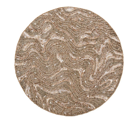 Luster Gold/Silver Placemat | Kim Seybert at Fig Linens and Home