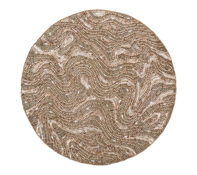 Luster Gold/Silver Placemat | Kim Seybert at Fig Linens and Home