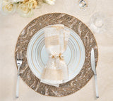 Luster Gold/Silver Placemat Detail 2 | Kim Seybert at Fig Linens and Home