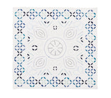 Malta Napkin in White & Blue by Kim Seybert at Fig Linens and Home 6