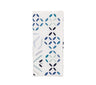 Malta Napkin in White & Blue by Kim Seybert at Fig Linens and Home 1