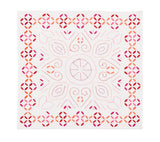 Malta Napkin in White, Pink & Orange by Kim Seybert at Fig Linens and Home 5
