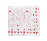 Malta Tablecloth in White, Pink & Orange by Kim Seybert at Fig Linens and Home 4