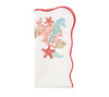 Marina Napkin in White & Multi Set of 4 by Kim Seybert at Fig Linens and Home - 1