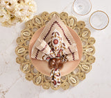 Marisol Placemat in Ivory & Natural Set of 4 by Kim Seybert - Lifestyle at Fig Linens and Home 2