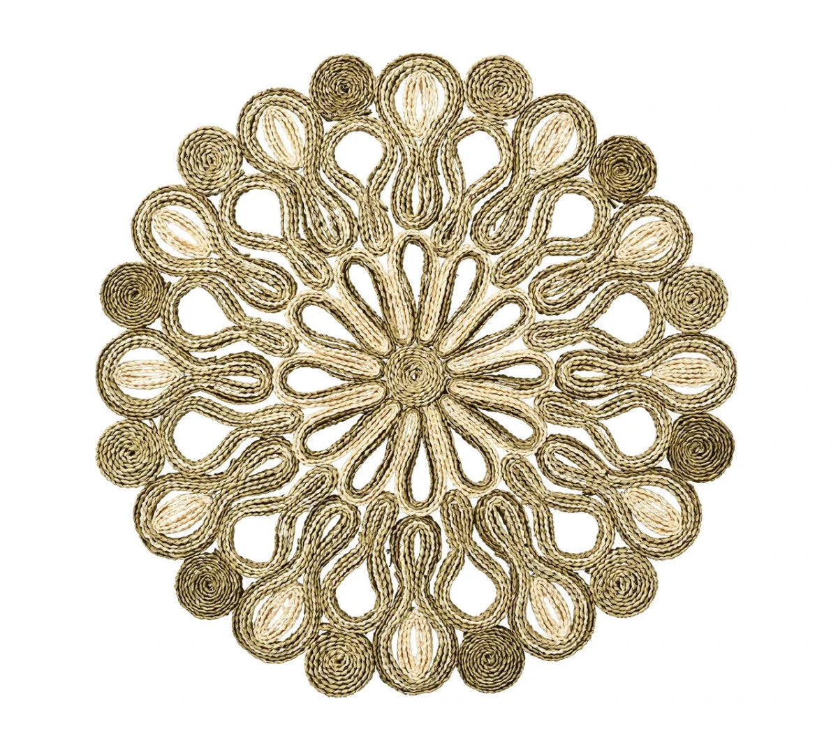 Marisol Ivory/Sage Placemat | Kim Seybert at Fig Linens and Home