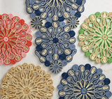 Marisol Placemat in Navy & Blue Set of 4 by Kim Seybert - Lifestyle at Fig Linens and Home 5