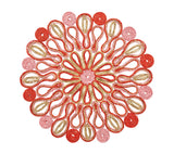 Marisol Placemat in Pink & Orange | Kim Seybert Placemats at Fig Linens and Home