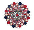 Marisol Placemat in Red, White & Blue Set of 4 by Kim Seybert at Fig Linens and Home