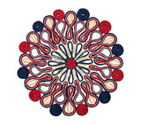 Marisol Placemat in Red, White & Blue Set of 4 by Kim Seybert at Fig Linens and Home