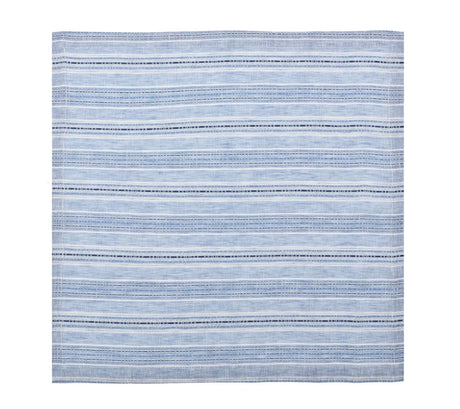 Mayfair Blue/White Napkin Detail 3 | Kim Seybert at Fig Linens and Home