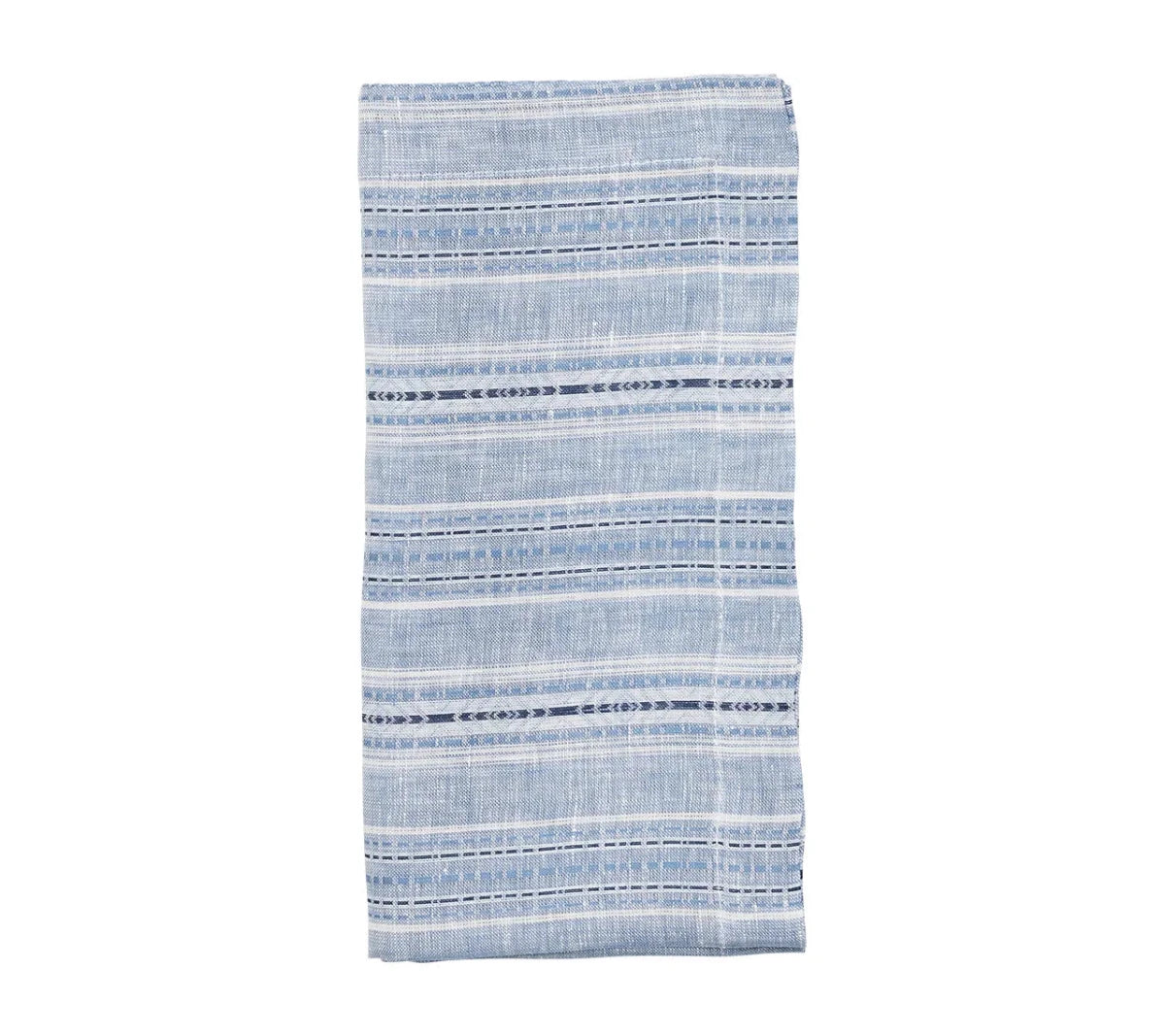 Mayfair Blue/White Napkin | Kim Seybert at Fig Linens and Home