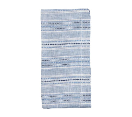 Mayfair Blue/White Napkin | Kim Seybert at Fig Linens and Home