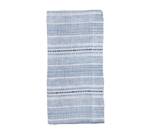 Mayfair Blue/White Napkin | Kim Seybert at Fig Linens and Home