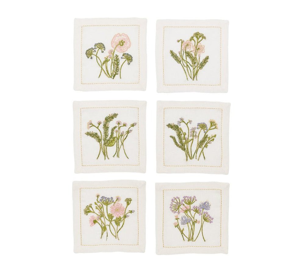 Meadow Cocktail Napkins in Gift Box by Kim Seybert at Fig Linens and Home - View 3