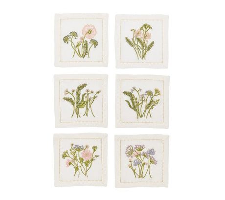 Meadow Cocktail Napkins in Gift Box by Kim Seybert at Fig Linens and Home - View 3