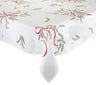 Merry and Bright Tablecloth in White, Red & Green Kim Seybert