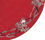 Merry Garland Tree Skirt in Red, Green & Gold Kim Seybert at Fig Linens and Home 2