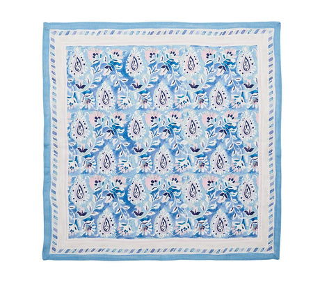 Mira Napkin Lilac & Blue by Kim Seybert | Fig Linens and Home - Open View 1