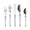 Mirage 5-Piece Place Setting in White & Silver by Kim Seybert at Fig Linens and Home - View 1