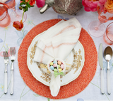 Mirage 5-Piece Place Setting in White & Silver by Kim Seybert at Fig Linens and Home - View 2