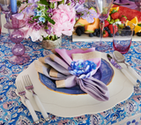 Mirage 5-Piece Place Setting in White & Silver by Kim Seybert at Fig Linens and Home - View 4