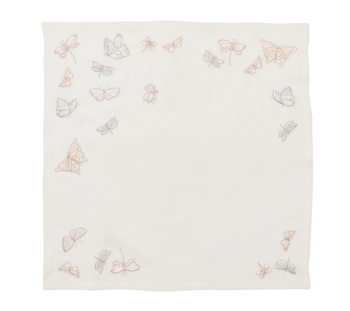 Monarch Garden in White & Iridescent by Kim Seybert - Open View at Fig Linens and Home