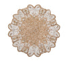 Monarch Placemat in Champagne & Crystal Set of 2 by Kim Seybert at Fig Linens and Home - 1