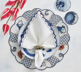 Orient Napkin Ring in Gold Set of 4 in a Gift Box by Kim Seybert - Lifestyle 2