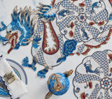 Orient Table Runner - Chinoiserie Dragon Runner by Kim Seybert at Fig Linens and Home 2
