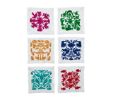 Otomi Cocktail Napkin in Multi, Set of 6 in a Gift Box by Kim Seybert at Fig Linens and Home 3