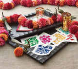 Otomi Cocktail Napkin in Multi, Set of 6 |  Kim Seybert at Fig Linens and Home Lifestyle