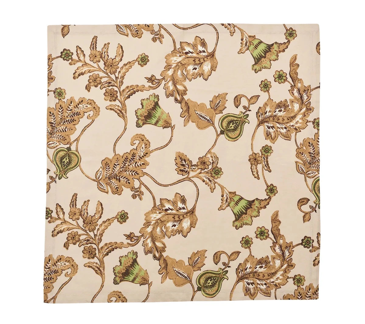 Paisley Vine Beige/Multi Napkin Detail 6 | Kim Seybert at Fig Linens and Home
