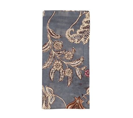 Paisley Vine Blue/Gray Napkin | Kim Seybert at Fig Linens and Home