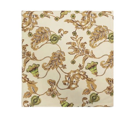 Paisley Vine Beige/Multi Table Cloth Detail 3 | Kim Seybert at Fig Linens and Home