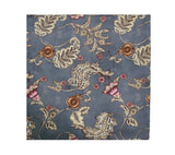 Paisley Vine Blue/Gray Table Cloth Detail 4 | Kim Seybert at Fig Linens and Home